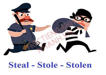 Quá khứ của steal là gì? Chia động từ Steal trong tiếng Anh cực dễ hiểu