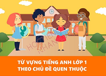 Hơn 15 chủ đề từ vựng tiếng Anh lớp 1 cực dễ hiểu