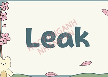 Leak đi với giới từ gì? Cách sử dụng chính xác nhất