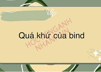 Quá khứ của bind là gì? Chia động từ bind theo thì chính xác nhất