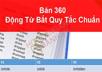 Quá khứ của unhide là gì? Cách chia unhide trong tiếng Anh