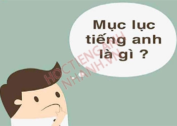 Mục lục tiếng Anh là gì? Kiến thức từ vựng liên quan