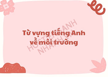 Sổ tay 200+ từ vựng tiếng Anh về môi trường đầy đủ nhất