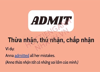 Admit to V hay V-ing? Hiểu cấu trúc admit chỉ với 5 phút