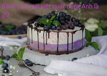 Bánh phô mai việt quất tiếng Anh là gì? Cách đùng chuẩn