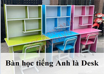 Bàn học tiếng Anh là gì? Các từ vựng và ví dụ liên quan