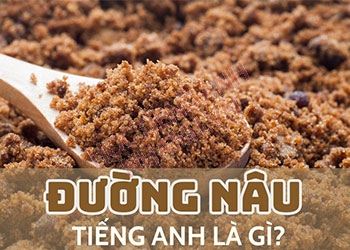 Đường nâu tiếng Anh là gì? Cách đọc và cụm từ liên quan