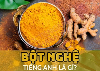 Bột nghệ tiếng Anh là gì? Cách đọc và cụm từ liên quan